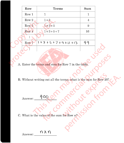 Find Starting Number Sample Answer